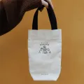 【ALLGOOD】Milk Tea Canvas Bag Canvas Bag Milk Tea Canvas Bag Tote Bag Water Cup Holder Umbrella Handbag. 