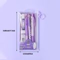 6pcsset Student Exam Stationery Set, 2pcs Black Ink Gel Pen, 1pc Drawing Ruler, 1pc Pencil + 1pc Pencil Refill + 1pc Eraser, Lea. 