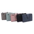 Hang qiao shopHangQiao Wanita Baru Pu Kulit Rivet Wallet Pendek Zip Duit Syiling Duit Syiling Pemegang Kad Pemegang Kad Duit Syiling Wanita Clutch Dompet Purse Wang Beg. 