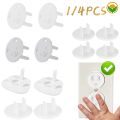 1/4Pcs Baby Kid Electric-shock Safeguard Plug Protection Cap/Plastic 2/3 Phase Electric Socket Outlet Plug Safe Cover. 