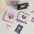 Photo Organizer Stationery Love Heart Photo Album Shell Cover & Inner Pages Binder Photocards Holder Large Capacity Simple Picture Albums Collection Kpop Card. 