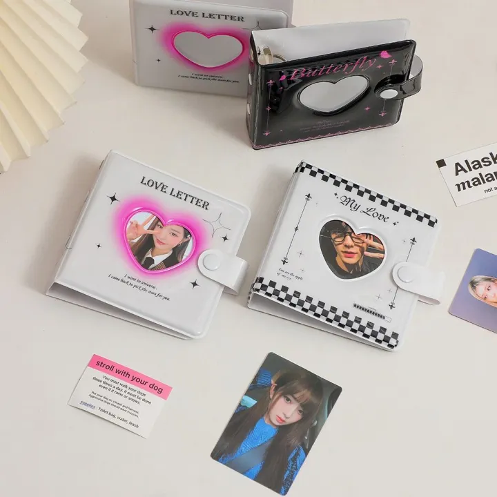 Photo%20Organizer%20Stationery%20Love%20Heart%20Photo%20Album%20Shell%20Cover%20&%20Inner%20Pages%20Binder%20Photocards%20Holder%20Large%20Capacity%20Simple%20Picture%20Albums%20Collection%20Kpop%20Card%20-%20Image%205