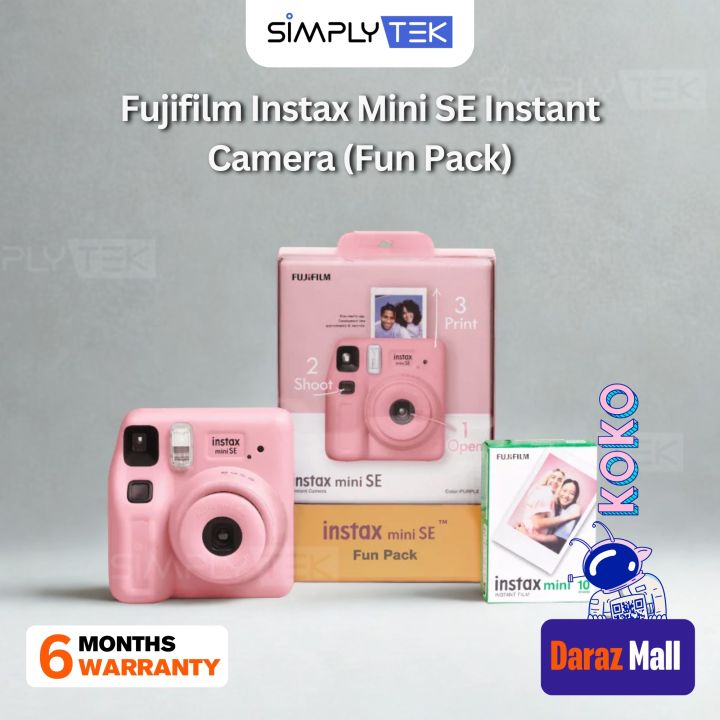 Fujifilm Instax Mini SE Instant Camera (Fun Pack)