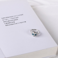 Charm Blue Eyes Cat Rings for Women Girls Cute Animal Trendy Men Jewelry Gifts. 