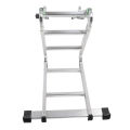 Heavy Duty Ladder Collapsible Ladder Non Slip Design Flexible Use Aluminum Alloy Various Forms 150kg Load Capacity for Outdoor Projects. 
