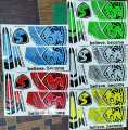 Softball Cricket Bat Stickers. 