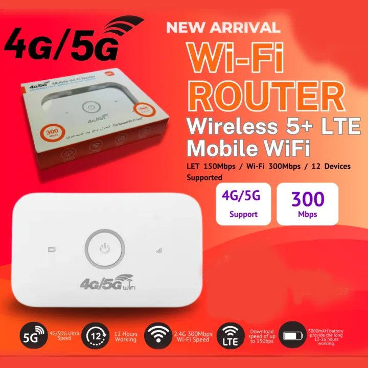 4G/5G Unlocked Mobile WiFi Pocket Router