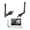 2.4GHz USB WiFi Adapter 300Mbps Network Card USB 2.0 Antenna Ethernet USB Dongle LAN Wireless Network Receiver for PC Windows. 