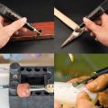 Electric Engraver Pen,Engraving Tool Kit for Metal Glass Stones Ceramic Plastic Wood Jewelry with Polishing Head,Scriber Etcher & Stencils Us Plug. 