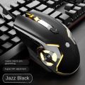 (Ajazz) AJ120 Blue White Gaming Mouse for Esports Gaming. 
