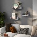 wall Floating Wall Shelf 3 pair high durable waterproof Shelfs in the living room, bedroom, or kitchen.. 