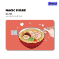 Sirend 1pc Watemelon Gold Coin Hunter Anime Cartoon Smile Matte Front Cover Sticker Film Skin for Metro Debit Credit Card. 