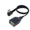 Type-C OTG to USB Female adapter USB 2.0 90 degree Right angle elbow bend short 10CM 20cm 30CM 50CM. 