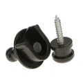 BNGUITAR Alloy Skidproof Belt Button Strap Lock Black for Electric Guitar Bass. 