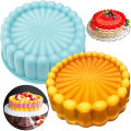 Silicone Round Baking Pan Charlotte Cakes Baking Pan Sponge Flan Mold Shortcake Baking Pan Kitchen Silicone Mould Queena. 