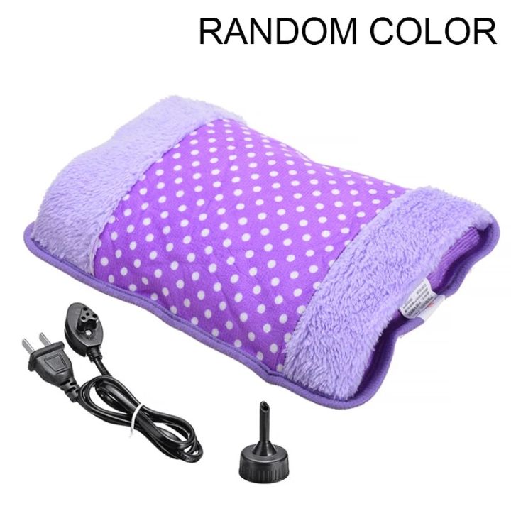 hot pack Electric Hot Water Bottle Winter Accessories Rechargeable Hand Warmer Cute Dot Fluffy Plush Heat Water Bag Warming ProductsFirst Aid Kits