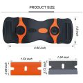 【I】 Window Glass Glue Sticker Remover Car Auto Cleaning Razor Scraper Fiber Vinyl Wrap Tint Clean Squeegee Tool. 