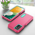 3 In 1 Full Cover Shockproof Phone Case With Stand For Samsung Galaxy A13 4G / A13 5G / Galaxy A04S Thick Hard Phone Casing Contrasting Colors Fashion Phone Cover Shell. 