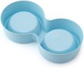 Small Double Bowls Cute Multi-Purpose Candy Colour Puppy Dog Rabbit Cat Food Bowl Pets Food Bowls Food Dish Pet Feeders Water Bowl Cat Bowl Feeder Travel Bowl Cat Plate Pet Plate Dispenser Pets Food Bowl Feeder Cat Dish Pet Dish Food Grade Plastic Cats. 