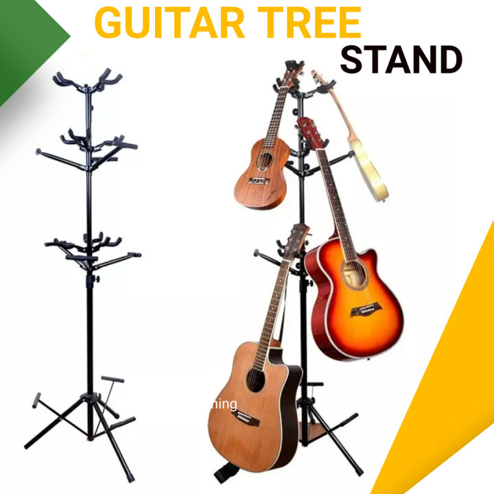 Guitar Stand Nine-Headed Vertical Guitar Tree Stand Multiple Display Racks 9 Sets of Display Stands Electric Wood Folk Song Classical Ukulele Stand