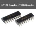 HT12E Encoder and HT12D Decoder IC. 