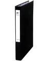 Panther 2 Ring Slim Laminated Files 16mm - Black. 