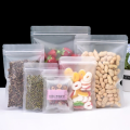 Wenefang zip lock bags Flat Translucent Frosted Plastic Storage Zip Lock Bag Food Nut Snack Cereal Scented Tea Candy Gift Heat Sealing Package PouchesShipping Bags. 