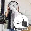 Silent Wall Clock Mechanism Mute Quartzs DIY Wall Clock Movement Machine Silver Hands Repair Kit Tool Replace Set Accessories. 