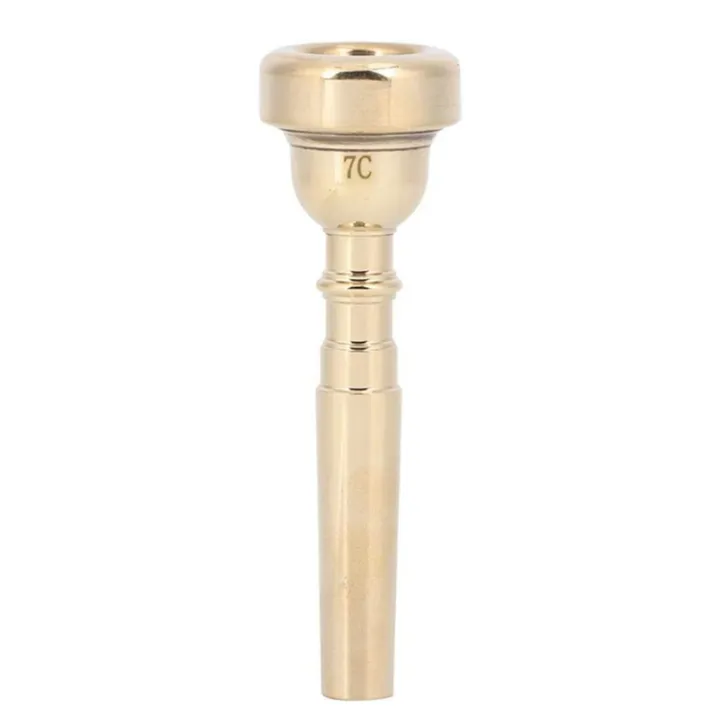 Trumpet Mouthpiece Metal Brass Professional Horn Instrument Accessory Gold 7C