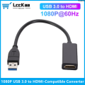 Tibingshanfo2025 New LccKaa 1080P 60HZ USB 3.0 to HDMI-compatible Audio Video Converter Adapter Cable For Windows 7/8/10 PC Laptop OTG Android Phone. 