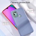Biruiqu For Infinix Hot 10 Play Case Liquid Silicone Soft Gel Rubber Shockproof Cover. 