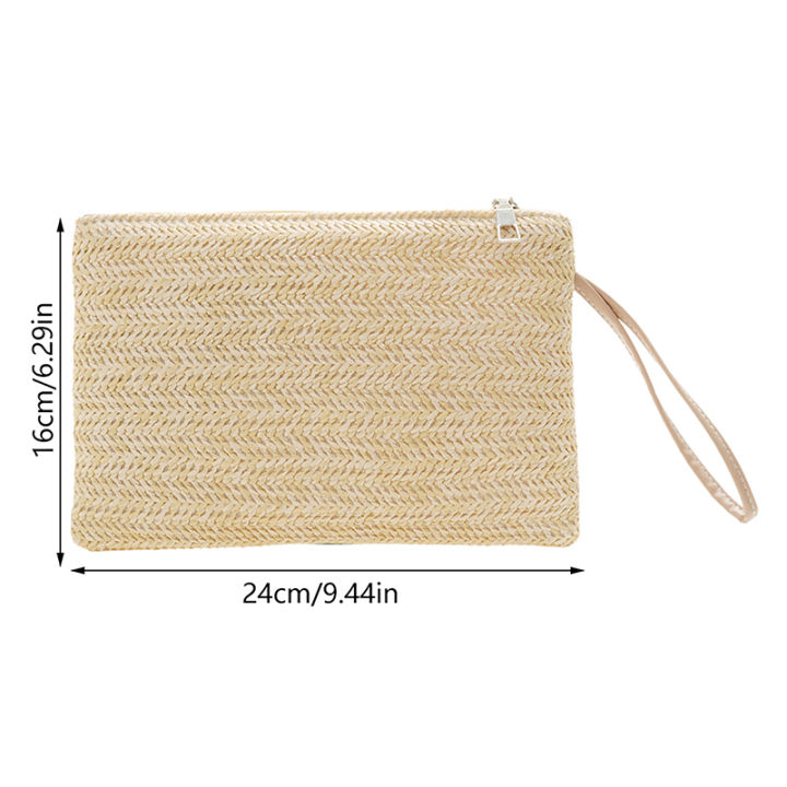 Weaving%20Bag%20Fashion%20Ladies%20Wristlet%20Clutch%20Women%20Daily%20Money%20%20Clutch%20Solid%20Straw%20Woven%20Coin%20Purse%20Beach%20Wallet%20Card%20Holder%20Lonni%20-%20Image%202