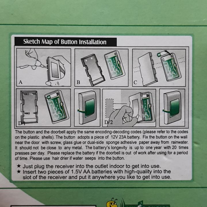 Luckarm%20Battery%20Operated%20Wireless%20Remote%20Long%20Range%20Doorbell-8205%20-%20Image%203