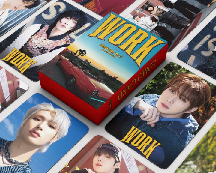 32pcs/set Kpop ATEEZ Lomo Cards 10TH Mini Album GOLDEN HOUR : Part.1 WORK HONGJONG SAN Photocards