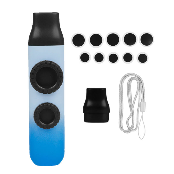 【Factory-direct】 Kazu Flute ABS Zoukat Kazoo Dual Flute Holes Replaceable Blowing Nozzle 10pcs Membrane Ukulele Guitar Partner Musical Instrument