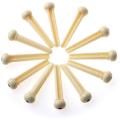 Acoustic Guitar ABS Plastic Bridge Pins, Ivory and Black With Black & White Dot Acoustic Electric Guitar String Pin Plastic String End Peg. 