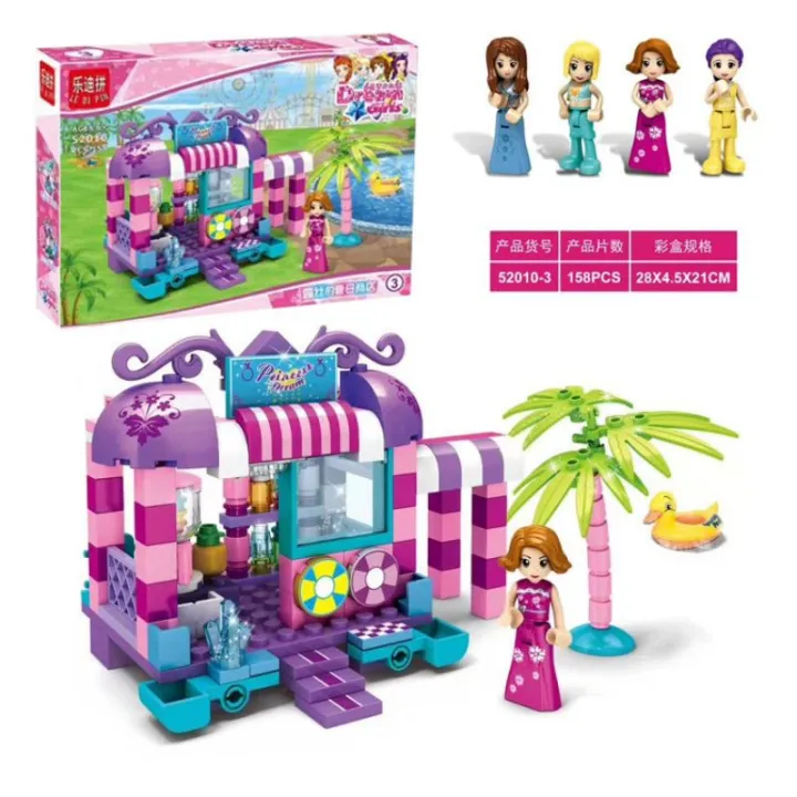 Dream%20Girls%20Play%20Paradise%20Scene%20Children's%20Puzzle%20Assembling%20Le%20Di%20Pin%20Legos%20Building%20Blocks%20Set%20-%20Image%204