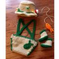 HBESTY 0-6 Months Newborn Crochet Cartoon Animal Boys Costume Baby Photography Props Photo Hat Shorts Suit Outfits. 