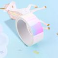 6Pcs Rainbow Colored Masking Tape Decorative Craft Waterproof Adhesive Iridescents DIY Tapes for Art DIY Supplies. 