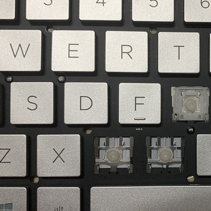 【hot】 Replacement Backlit Keycap Key For HP 15-DA 15-CX 15-CS ENVY 13-D TPN-C120 13-D100 D102TU Silver Laptop Keyboard KEY & Clips