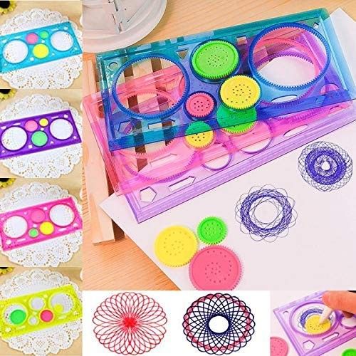 4Pcs Spirograph Geometric Ruler Learning Drawing Tool Stationery For Student Creative Gift Design Ruler For Drawing Design By Design Ruler With Best Customer Satisfaction