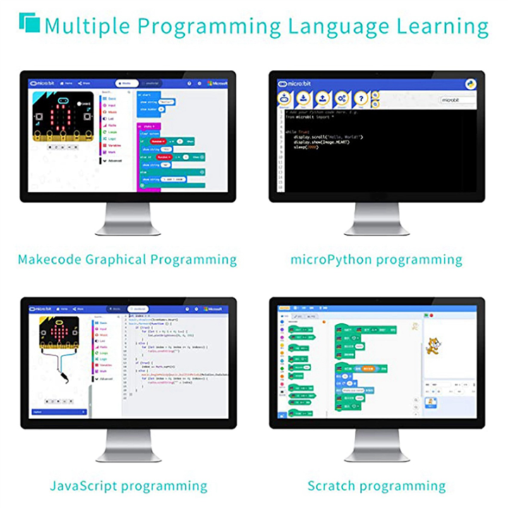2X%20V1.5%20Development%20Board%20Smart%20Car%20Kit/Qtruck/Python%20Education%20Microbit%20Programmable%20Robot%20-%20Image%206