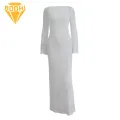 Comfortable Swim Cover-up Lace-up Backless Beach Cover-up Dress for Sun Protection Swimwear. 