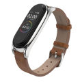 Band Strap for Xiaomi Mi Band 6 7 8 5 4 3 NFC Leather Wristband For Miband 6 Global Version Bracelet for Mi Band 5 6 7 8 Correa. 