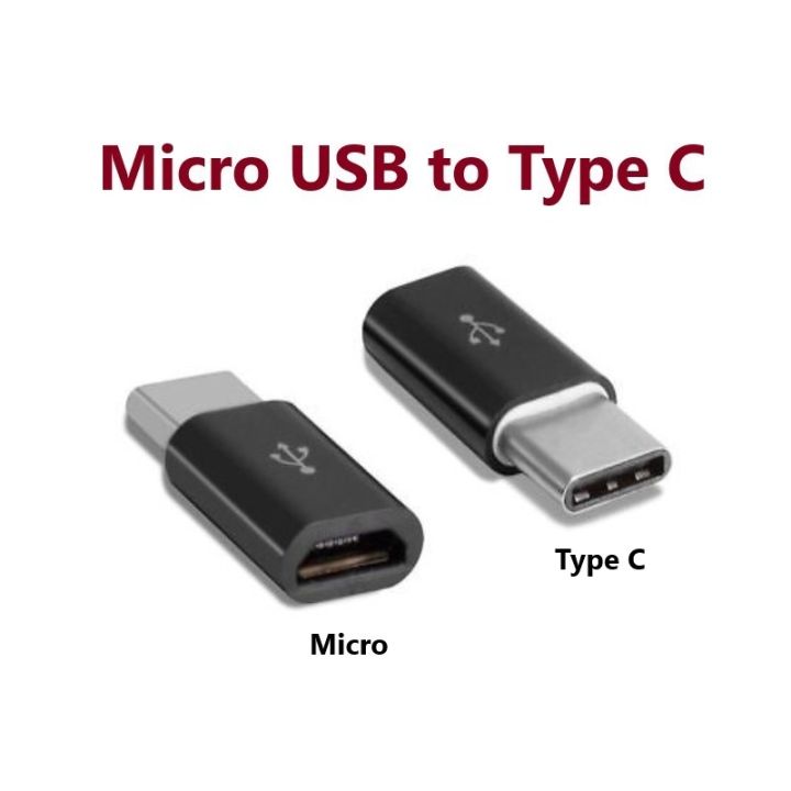 Micro USB to USB Type C Charging Adapter