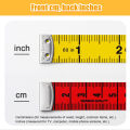 1.5M Color Soft Measuring Tape Garment Measuring Ruler Scale Body Measuring Ruler Sewing Double-sided Flat Ruler Tape 1Roll. 