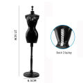 【Footprint】 Bview Art 27.5CM High White Black Model Rack Mannequin Hanger, Plastic Doll Mannequin Display Stand. 