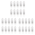 30 Pcs, G4 Halogen Lamp 12V 35W Pin Lamp Warm White. 