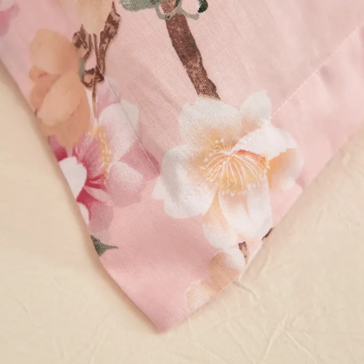 Pink%20Floral%20Bed%20Sheet%203pcs%20Set%20Cotton%20Skin-friendly%20Girls%20Bedroom%20Decoration%20Bed%20Cover%20Dormitory%20Home%20Bedding%20with%202%20Pillowcases%20-%20Image%205