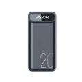 Aspor A396 20000mAh Power Bank With PD Charging, Capacity 20000 mAh / 22.5W, LCD digital display, IQ output. 